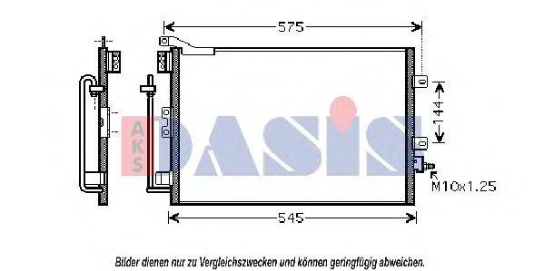 Конденсатор, кондиционер AKS DASIS 182035N