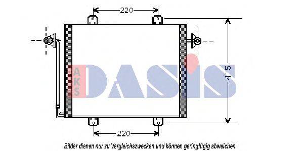 Конденсатор, кондиционер AKS DASIS 182200N