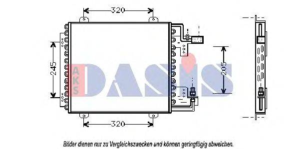 Конденсатор, кондиционер AKS DASIS 182320N