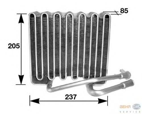 Испаритель, кондиционер HELLA 8FV 351 210-411