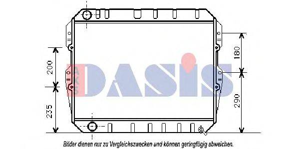 Радиатор, охлаждение двигателя AKS DASIS 210067N