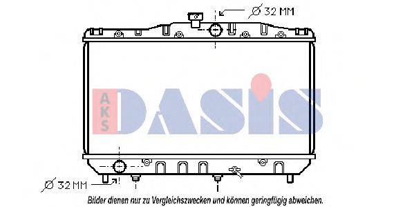 Радиатор, охлаждение двигателя AKS DASIS 29158