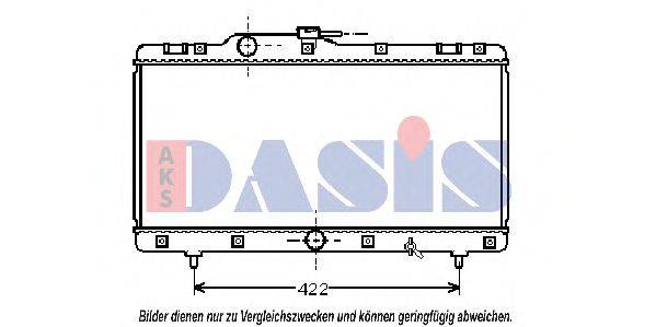 Радиатор, охлаждение двигателя AKS DASIS 3206001