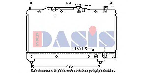 Радиатор, охлаждение двигателя AKS DASIS 211230N