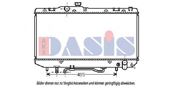 Радиатор, охлаждение двигателя AKS DASIS 211270N