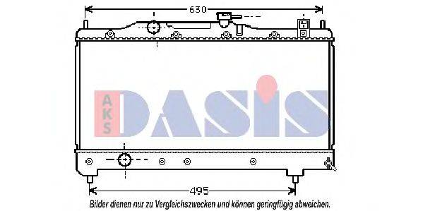 Радиатор, охлаждение двигателя AKS DASIS 211960N