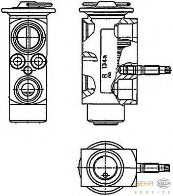 Расширительный клапан, кондиционер BEHR HELLA SERVICE C1188