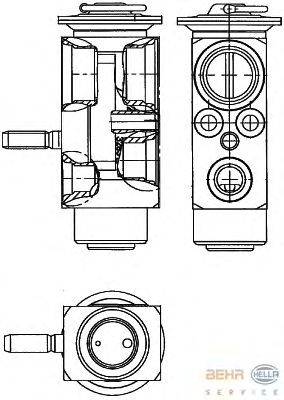 Расширительный клапан, кондиционер HELLA 8UW 351 239-611