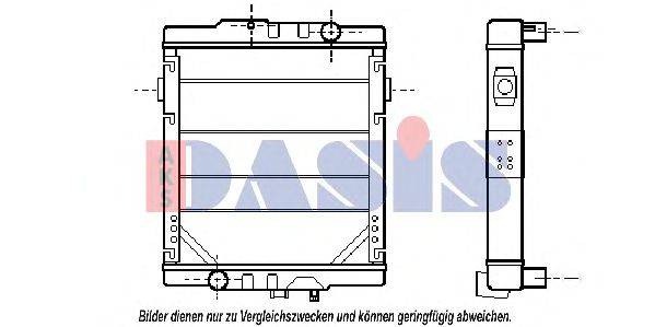 Радиатор, охлаждение двигателя AKS DASIS 390090N