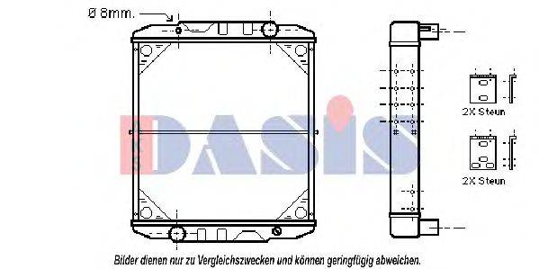 Радиатор, охлаждение двигателя AKS DASIS 390280N