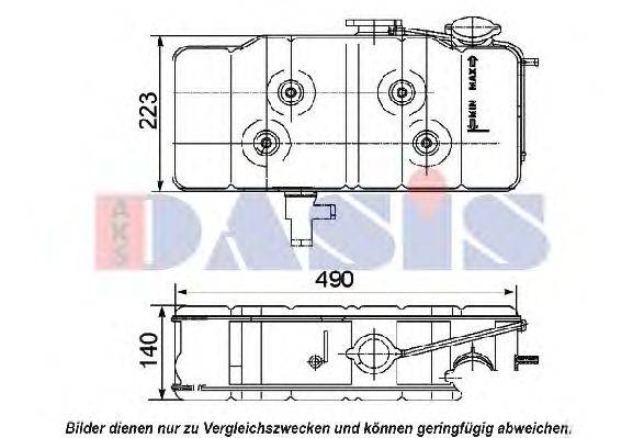 Компенсационный бак, охлаждающая жидкость AKS DASIS 401020N