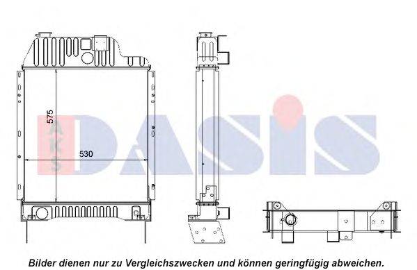 Радиатор, охлаждение двигателя AKS DASIS 440062N
