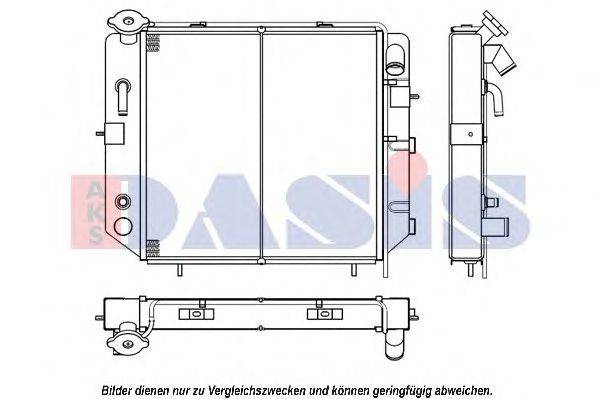 Радиатор, охлаждение двигателя AKS DASIS 440208N