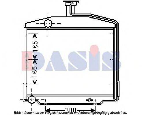 Радиатор, охлаждение двигателя AKS DASIS 80337