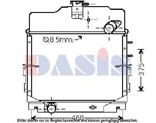 Радиатор, охлаждение двигателя AKS DASIS SR2011