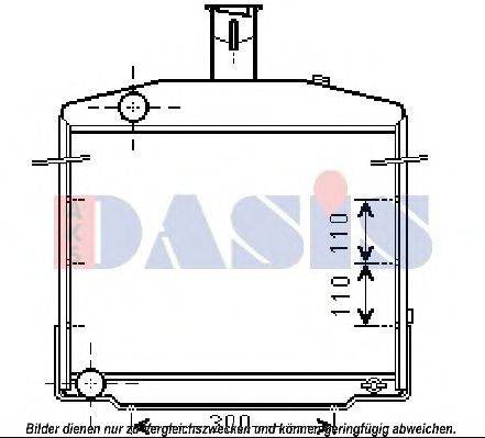 Радиатор, охлаждение двигателя AKS DASIS 80180