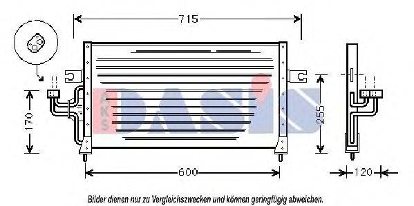 Конденсатор, кондиционер AKS DASIS 562040N