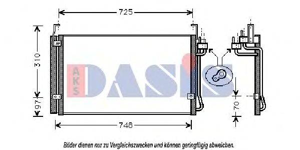 Конденсатор, кондиционер AKS DASIS HY5072