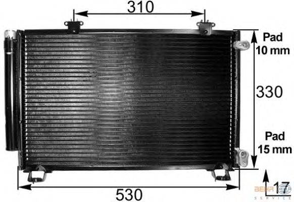 Конденсатор, кондиционер HELLA 8FC351300261