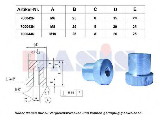 Болт AKS DASIS 700043N