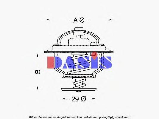 Термостат, охлаждающая жидкость AKS DASIS 750088N