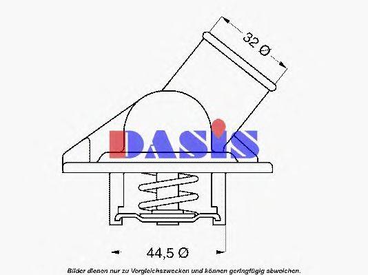 Термостат, охлаждающая жидкость AKS DASIS 302287D