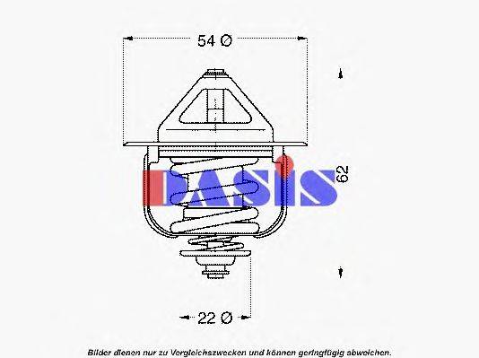 Термостат, охлаждающая жидкость AKS DASIS 751847N