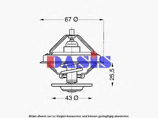 Термостат, охлаждающая жидкость AKS DASIS 151375