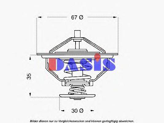 Термостат, охлаждающая жидкость AKS DASIS 423180D