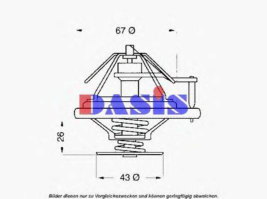 Термостат, охлаждающая жидкость AKS DASIS 423380D