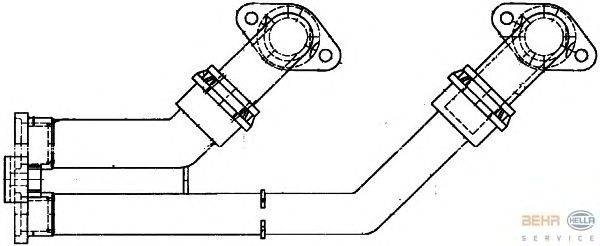 Трубопровод, теплообменник BEHR SERVICE 9006840