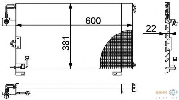 Конденсатор, кондиционер HELLA 8FC 351 317-211