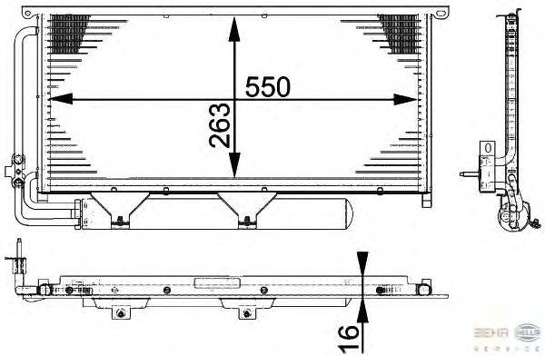 Конденсатор, кондиционер HELLA 8FC 351 317-511