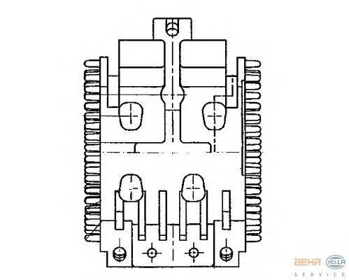 Регулятор, вентилятор салона HELLA 5HL 351 321-041