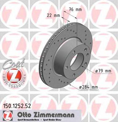 Тормозной диск ZIMMERMANN 150.1252.52