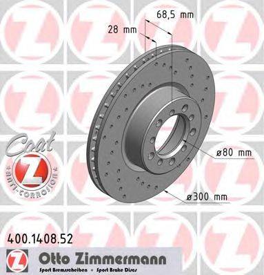Тормозной диск ZIMMERMANN 400140852