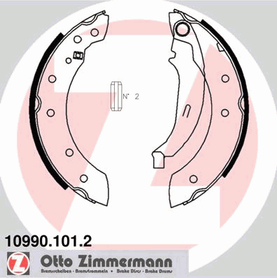 Комплект тормозных колодок ZIMMERMANN 10990.101.2
