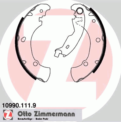 Комплект тормозных колодок ZIMMERMANN 10990.111.9