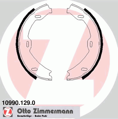 Комплект тормозных колодок, стояночная тормозная система ZIMMERMANN 10990.129.0