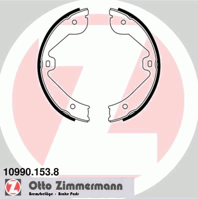 Комплект тормозных колодок, стояночная тормозная система ZIMMERMANN 10990.153.8