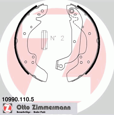 Комплект тормозных колодок ZIMMERMANN 109901105