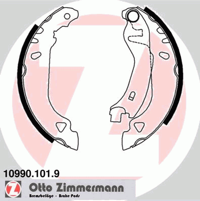 Комплект тормозных колодок ZIMMERMANN 10990.101.9
