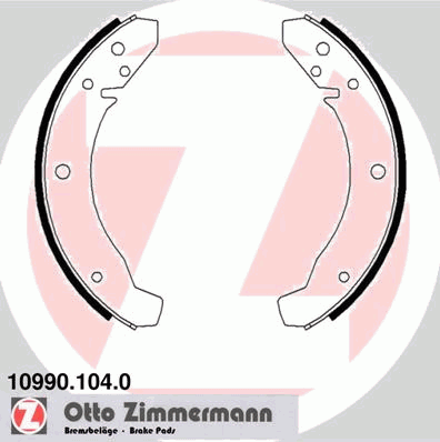 Комплект тормозных колодок ZIMMERMANN 109901040