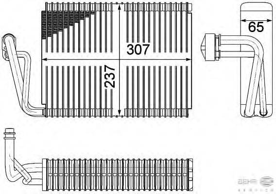 Испаритель, кондиционер HELLA 8FV 351 331-161