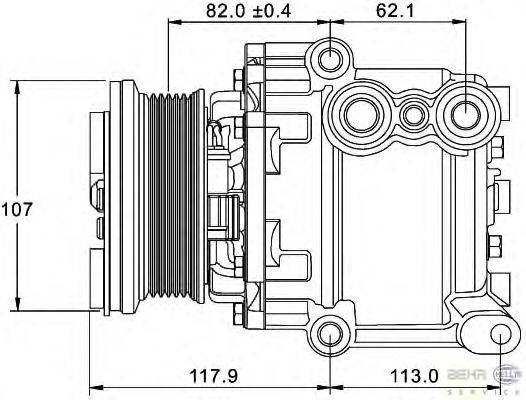 Компрессор, кондиционер FORD 1556076