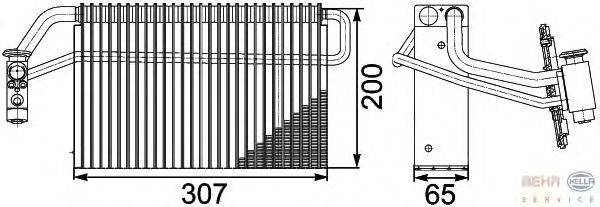 Испаритель, кондиционер HELLA 8FV 351 336-121