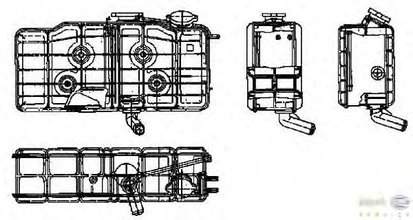 Компенсационный бак, охлаждающая жидкость BEHR SERVICE 1202026