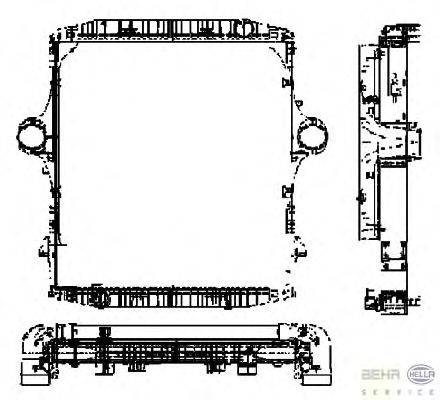 модуль охлаждения BEHR 40950