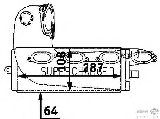 Интеркулер BEHR HELLA SERVICE 42605