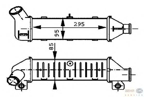 Интеркулер HELLA 8ML 376 723-251